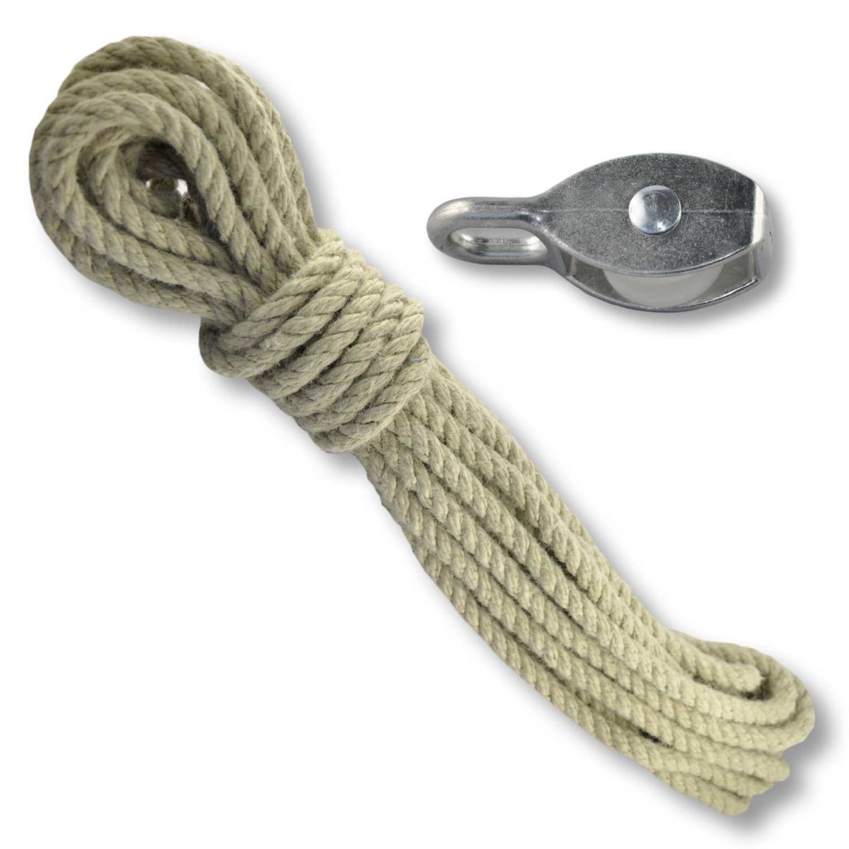 Aufziehseil mit Seilrolle 10m