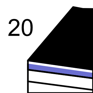 Kohtenblatt 53 mit 20cm Seitenstreifen