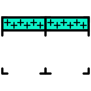 Doppel-Fensterstück Tüll/Klappe