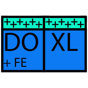 Doppelzeltbahn XL Tüll/Klappe Naturell